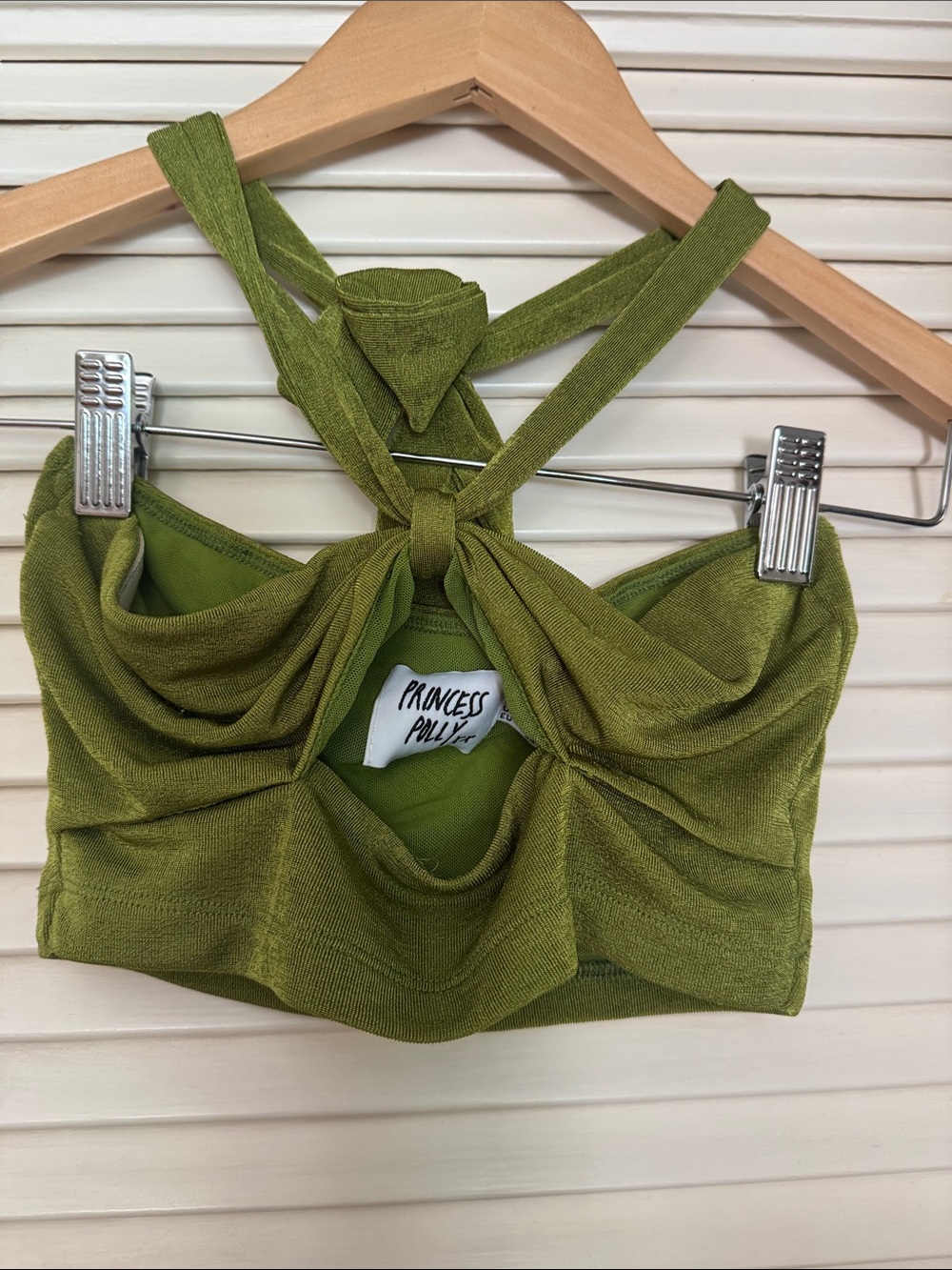 Princess Polly halter green Top